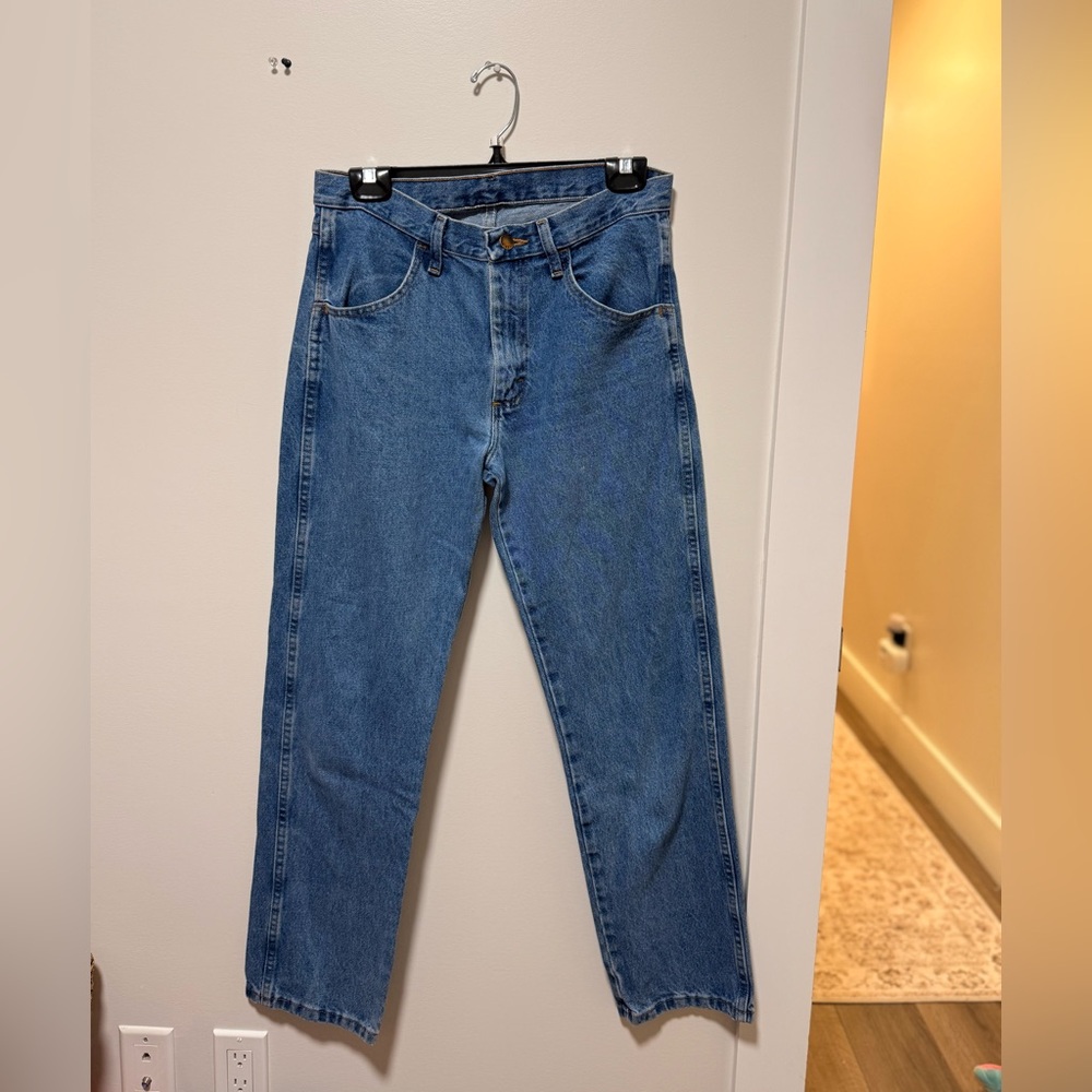 Rustler Men's Straight Blue Jeans